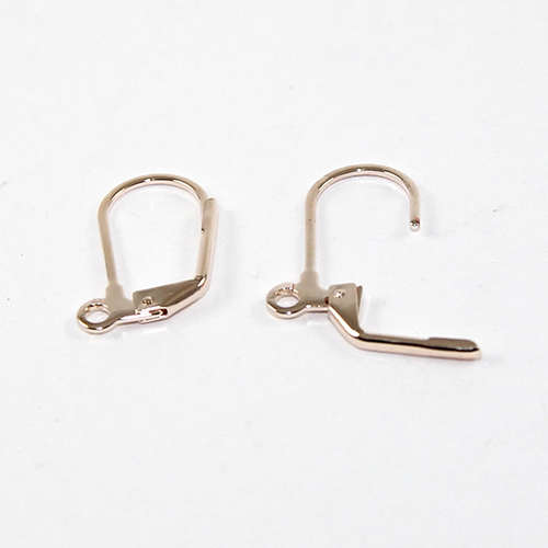 Continental Hook - Plain - Pair - Rose Gold