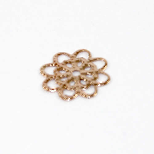 14mm Flower Filigree - Rose Gold
