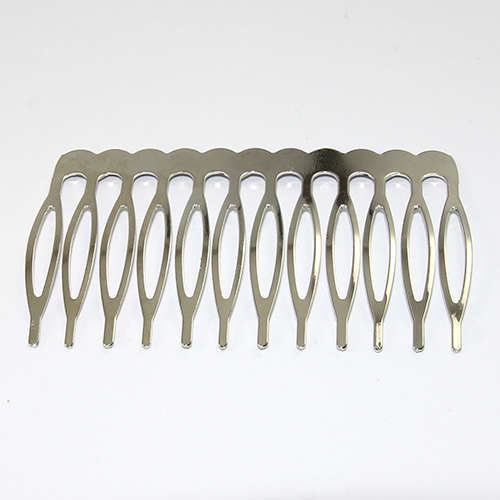 12 Prong Hair Comb - Antique Silver