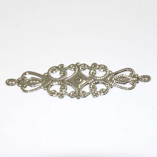 Pack of 4 - Deco Inspired Filigree - Antique Silver