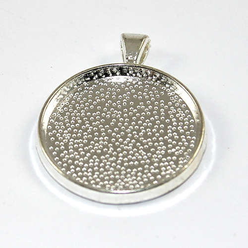 30mm Cabochon Setting Pendant - Silver