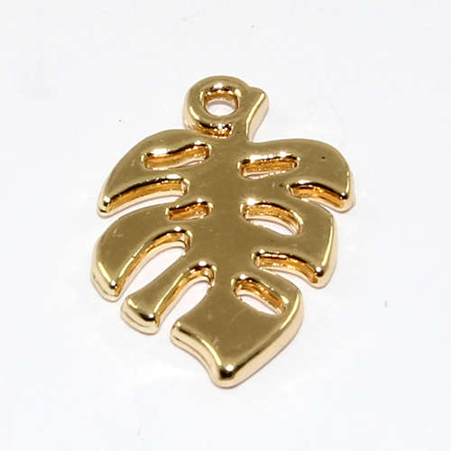 19mm Leaf Hollow - Gold