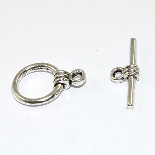 11mm Toggle Clasp Set - Antique Silver