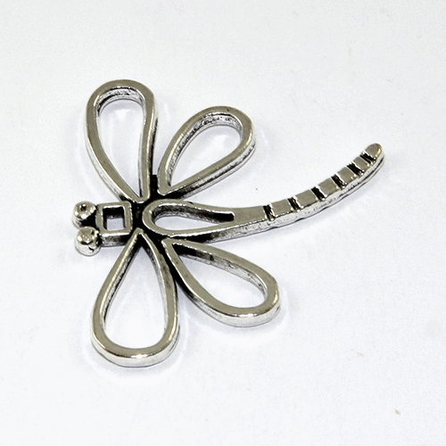Dragonfly Pendant - Antique Silver