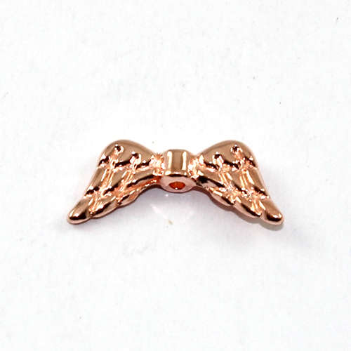 Angel Wing Bead - Rose Gold