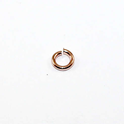 4mm Brass Jump Ring - Rose Gold