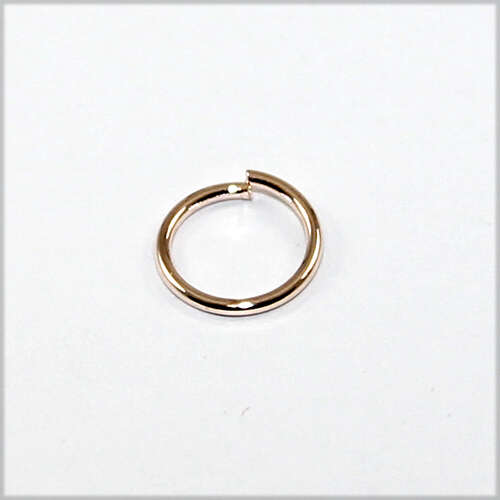 8mm Brass Jump Ring - Rose Gold