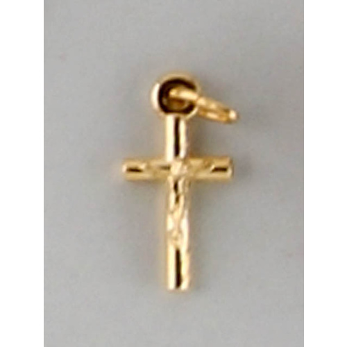 Crosses & Crucifixes - Crucifix 15mm - Gold Plate