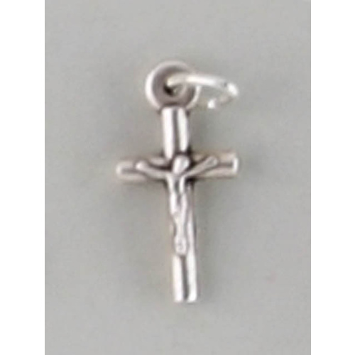 Crosses & Crucifixes - Crucifix 15mm - Silver Oxide