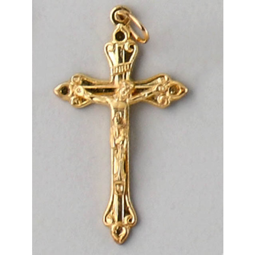 Crosses & Crucifixes - Crucifix 40mm - Gold Plate