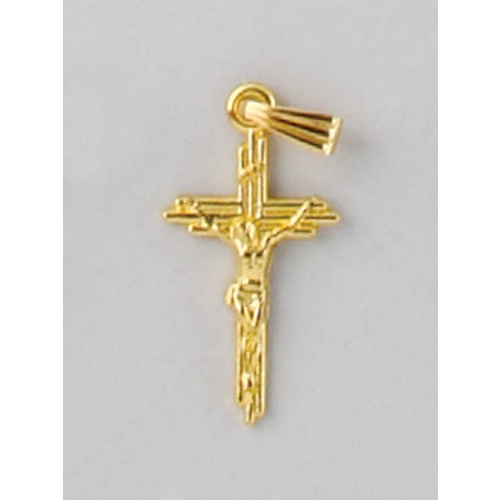 Crosses & Crucifixes - Gilt Crucifix 25mm - Gold Plate