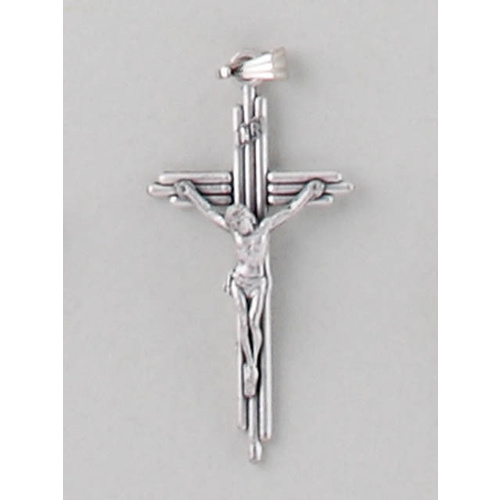 Crosses & Crucifixes - Gilt Crucifix 38mm  - Silver Oxide