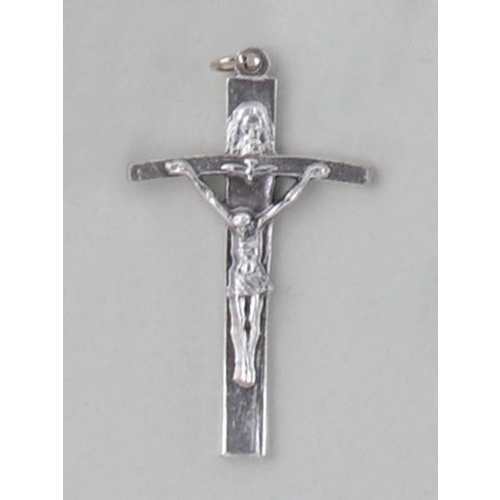 Crosses & Crucifixes - Trinity 50mm Cross - Silver Oxide