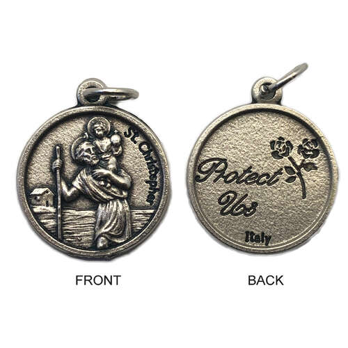 Holy Medal - St Christopher - 18mm