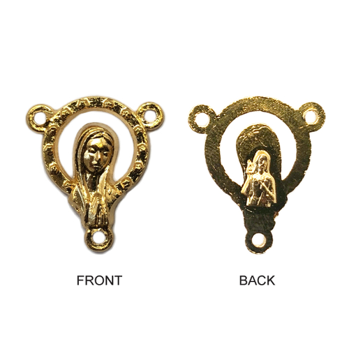 Rosary Centre - SHM 16mm Rosary Centre - Gold Plate