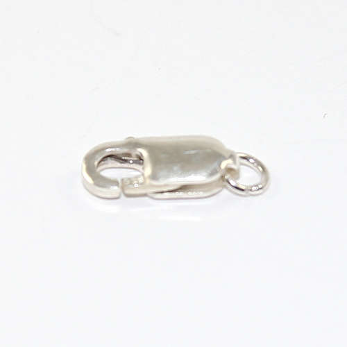 14mm Flat Oval Lobster Clasp - 925 Sterling Silver