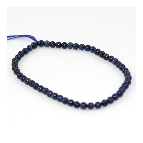 4mm Lapis Lazuli Bead Strand - Blue