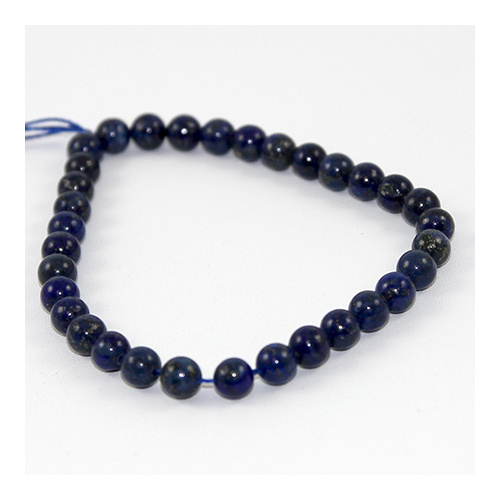 6mm Lapis Lazuli Bead Strand - Blue