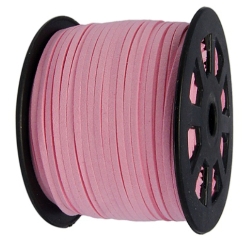 3mm Faux Suede Cord - Pink