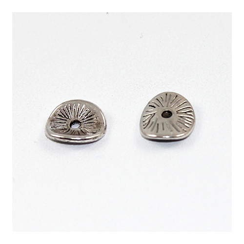 9.5mm x 8.5mm Twist Spacer - Antique Silver 