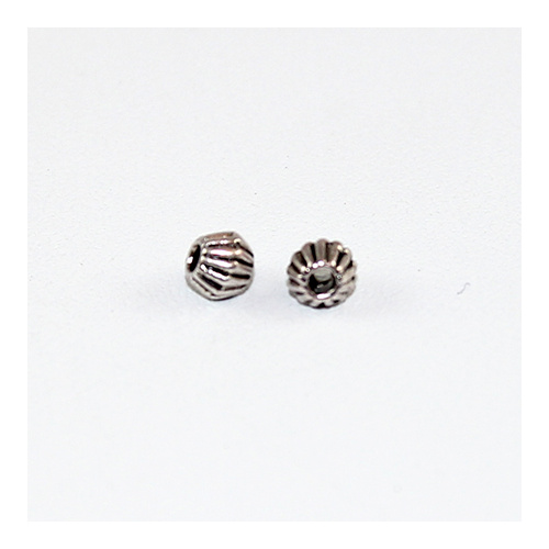 Tibetan Style Bicone Spacer Beads - Antique Silver