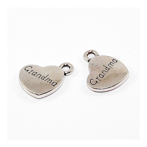 Grandma Heart Charm