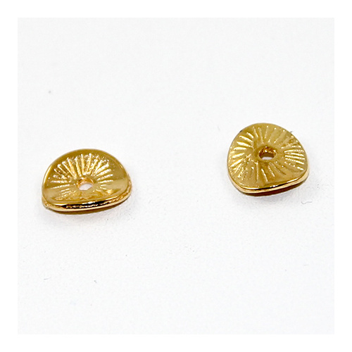 9.5mm x 8.5mm Twist Spacer - Bright Gold 