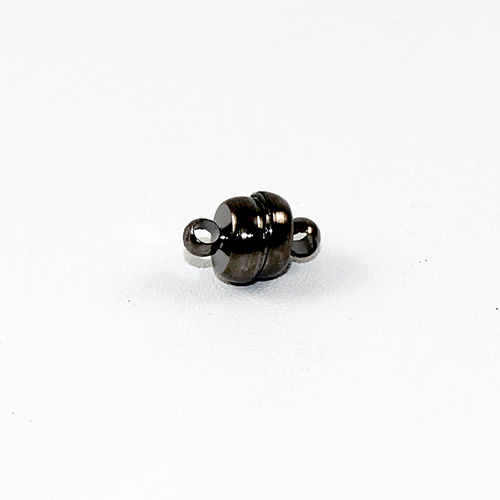 7mm Oval Magnet - Gunmetal