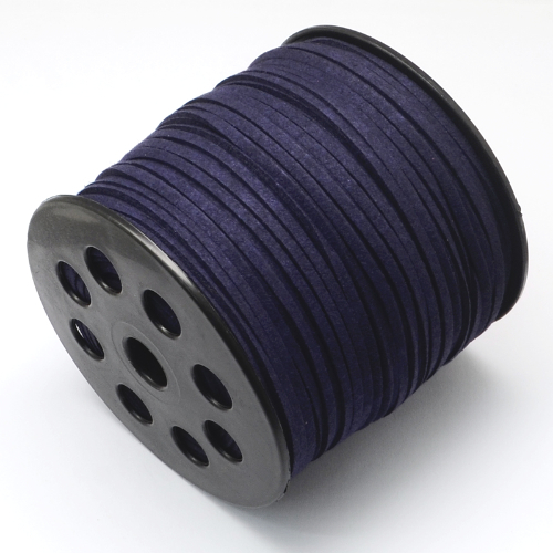 3mm Faux Suede Cord - Per 10 centimetres - Midnight Blue