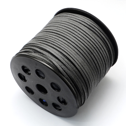 3mm Faux Suede Cord - Per 10 centimetres - Slate Grey