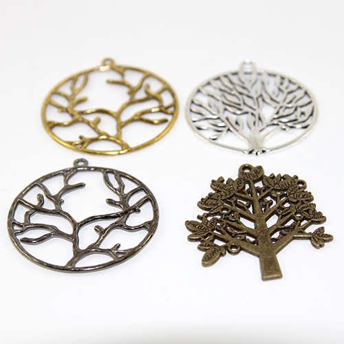 Pack of 2 - Mixed Tree Pendants - Large