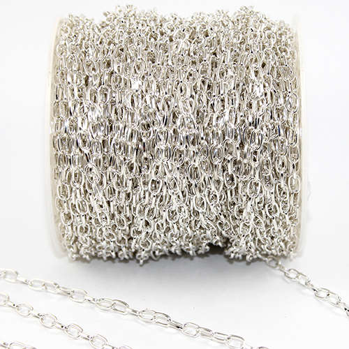 3.8mm Cross Chain - Silver - Sold in 10cm Increments