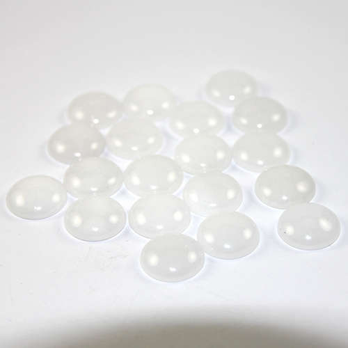 18mm Natural White Jade Gemstone Cabochons