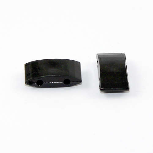 Two Hole Carrier Bead 17mm x 9mm - Black
