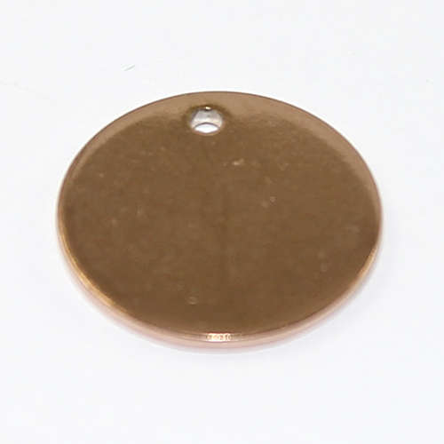 15mm Blank Stamping Tag - Rose Gold