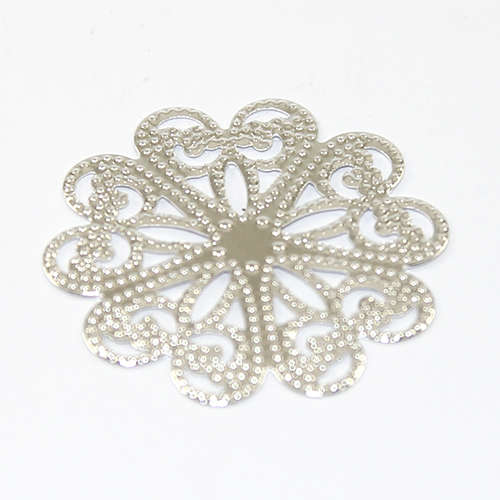 27mm Flower Filigree - Silver