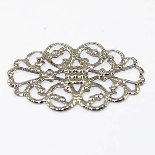 Oval Filigree - Platinum