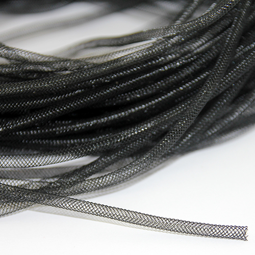 4mm Mesh Tubing - Black