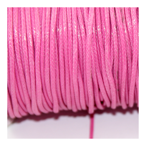 1.5mm Waxed Cotton Cord - sold per 10cm increments - Hot Pink
