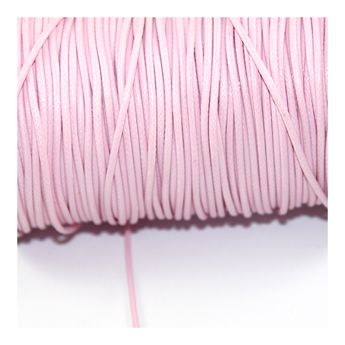 1.5mm Waxed Cotton Cord - Pale Pink - 10m Spool