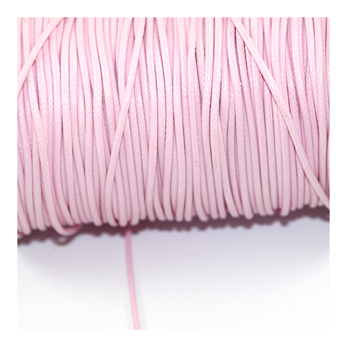 1.5mm Waxed Cotton Cord - sold per 10cm increments - Pale Pink