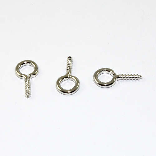 13mm Screw Eye Pin Bail - Antique Silver