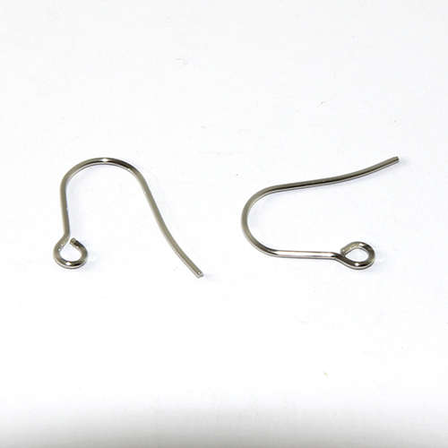 Plain Ear Hook - Stainless Steel - Pair