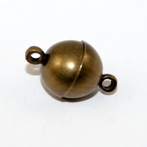 10mm Plain Round Single Strand Magnet - Antique Bronze