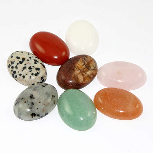 25mm x 18mm Oval Mixed Gemstone Cabochons