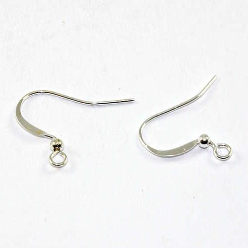 French Hook - Small with Ball - Pair - Silver