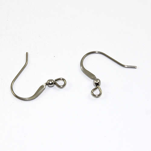 French Hook - Small with Ball - Pair - Stainless Steel