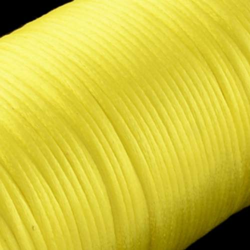 2mm Satin Cord - Sold in 10cm increments - Yellow