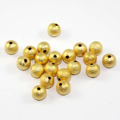 8mm Star Dust Bead - Gold