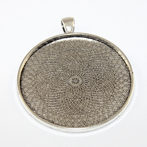 45mm Cabochon Setting Pendant - Platinum